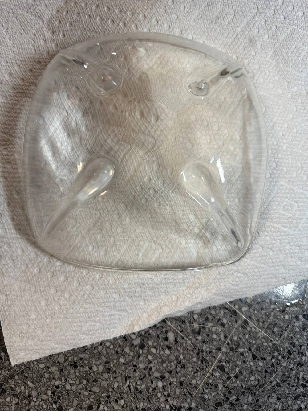 Vintage Anchor Hocking Swedish Modern Teardrop Foot Bowl